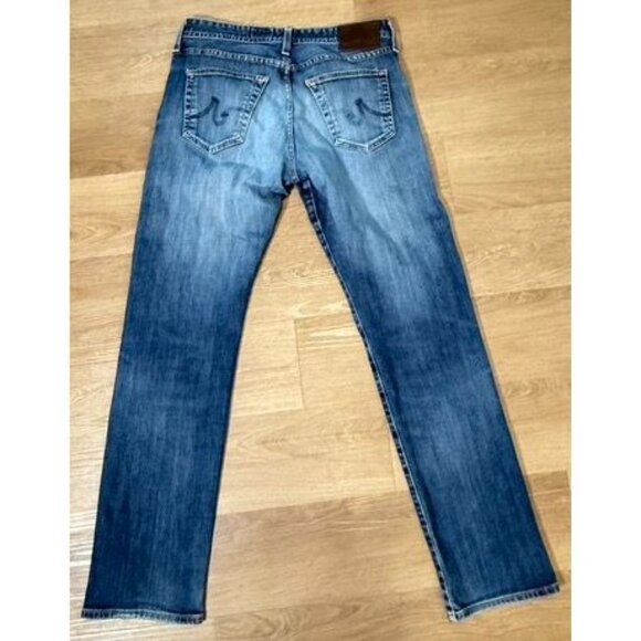 Adriano Goldschmied AG The Graduate Tailored Leg Jeans 32x32 Blue Denim - Picture 2 of 7